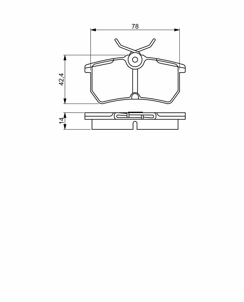 BOSCH - Rear Brake Pad Set