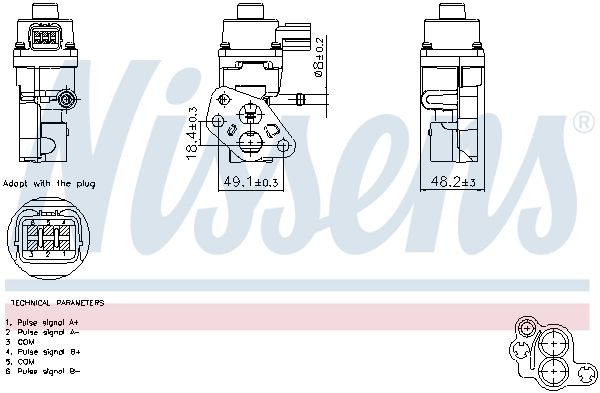 AGR / EGR - ventil NISSENS 98365