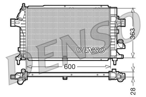 Chladič motora DENSO DRM20100
