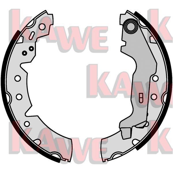 Zestaw szczęk hamulcowych KAWE 07670