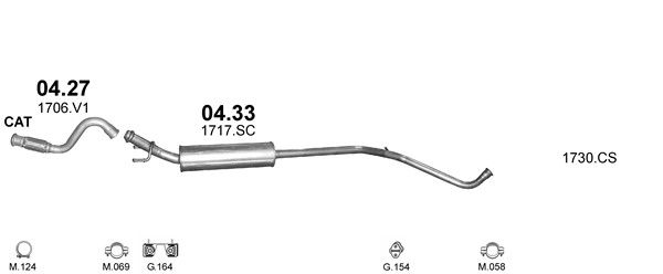 Układ wydechowy POLMO POLMO40003