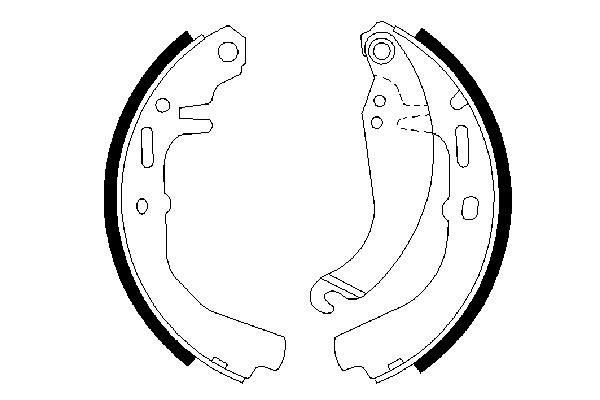 Zestaw szczęk hamulcowych BOSCH 0 986 487 109