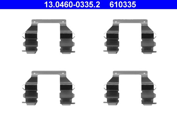 Zestaw akcesoriów, klocki hamulcowe ATE 13.0460-0335.2