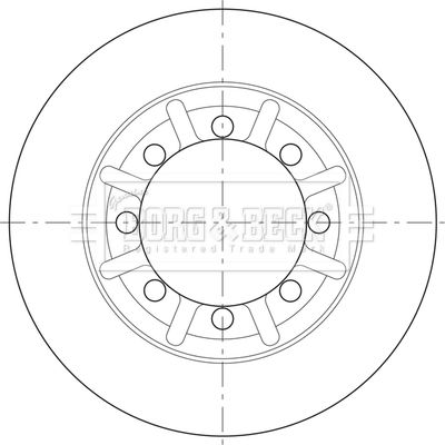 Tarcza hamulcowa BORG & BECK BBD32626