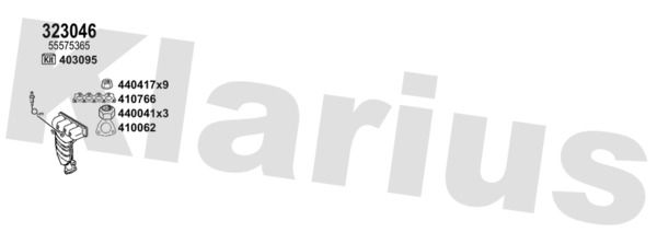 Układ wydechowy KLARIUS 392979E