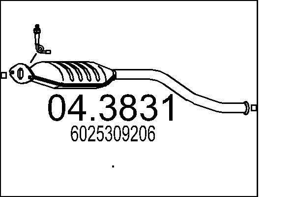 Katalizator MTS 6025309206