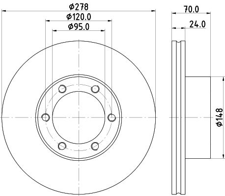 Tarcza hamulcowa MINTEX MDC290