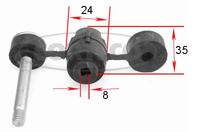 Zawieszenie, stabilizator CORTECO 21652487