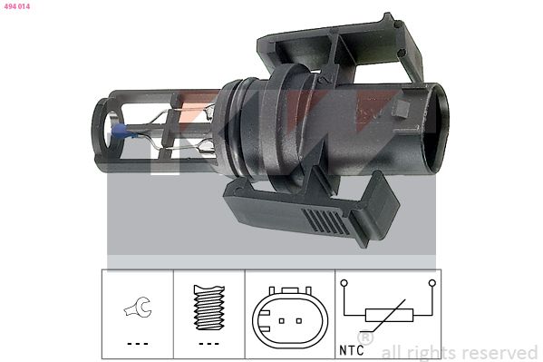 Czujnik, temperatura powietrza dolotowego KW 494 014