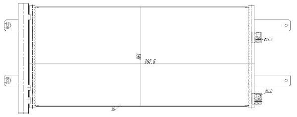 Condensator, climatizare MTR 13054674