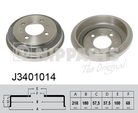 Tambur frana NIPPARTS J3401014