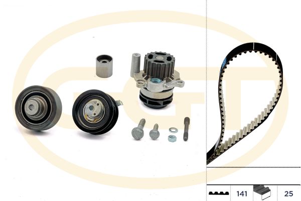 Set pompa apa + curea dintata GGT KPA20108