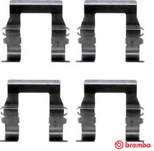 Zestaw akcesoriów, klocki hamulcowe BREMBO A 02 236