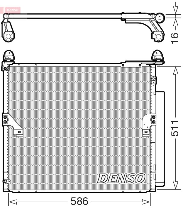 Condensator, climatizare DENSO DCN50063