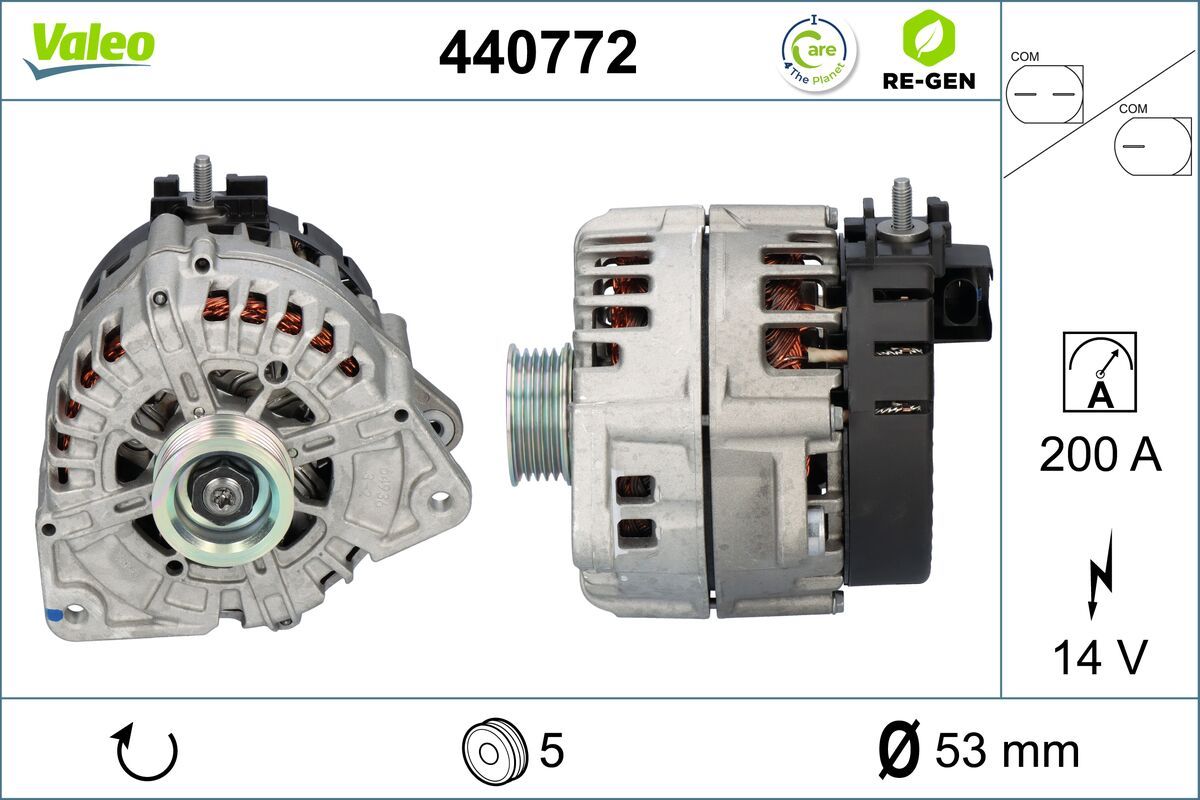 Generator / Alternator VALEO RE-GEN REMANUFACTURED 440772