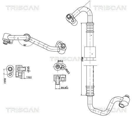 conducta presiune variabila,aer conditionat TRISCAN 9010 29051