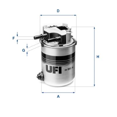 Palivový filter UFI 24.095.04