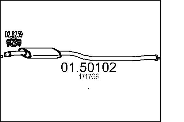 Tłumik środkowy MTS 01.50102