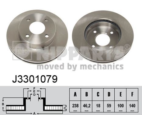 Disc frana NIPPARTS J3301079