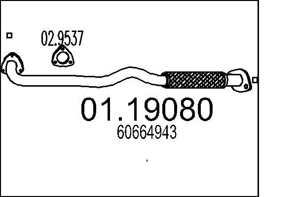 Rura wydechowa MTS 01.19080