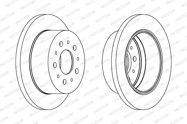 Tarcza hamulcowa FERODO DDF1144C