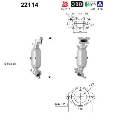 Katalizator AS 18160RZPG50