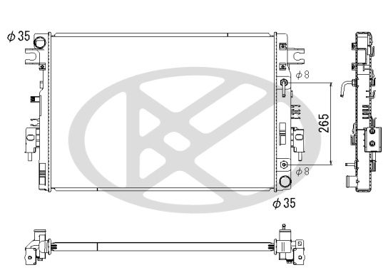Radiator, racire motor KOYORAD PL023336
