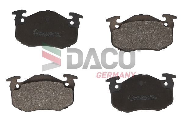 Zestaw klocków hamulcowych, hamulce tarczowe DACO GERMANY 323928