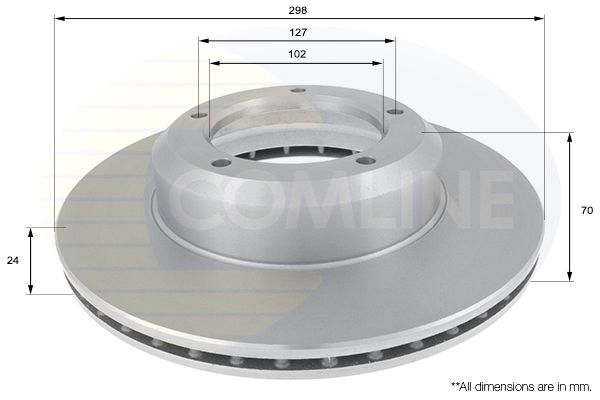Tarcza hamulcowa COMLINE ADC1311V