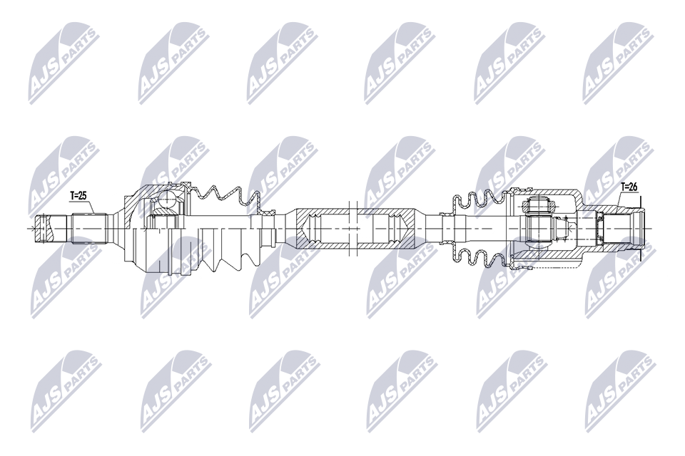 Wał napędowy NTY NPW-CT-174