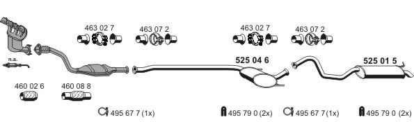 Układ wydechowy ERNST 100093