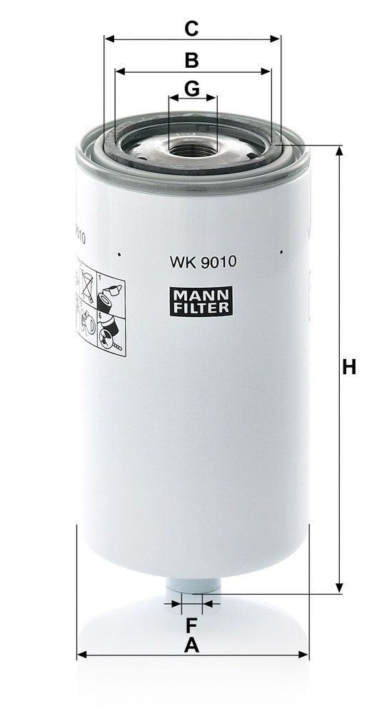 Levně Palivový filtr MANN-FILTER WK 9010