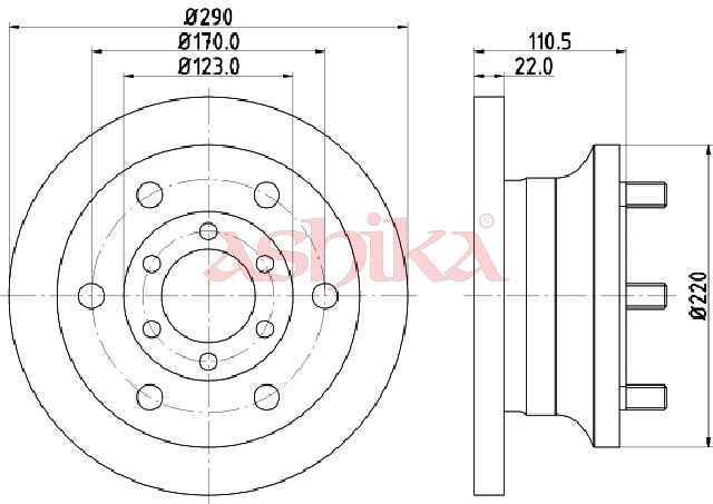 Disc frana ASHIKA 60-00-0256