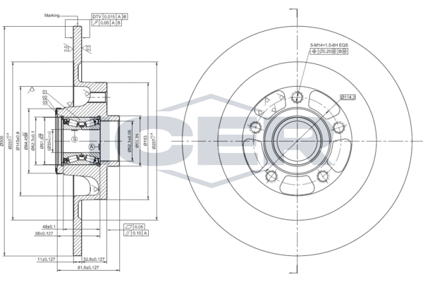 Tarcza hamulcowa ICER 78BD0042-1