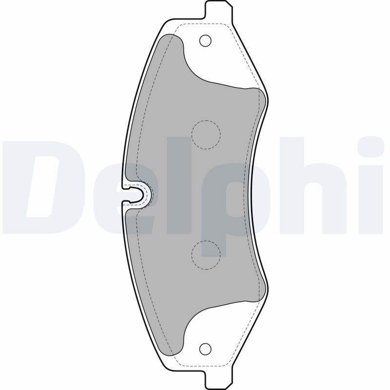 Sada brzdových platničiek kotúčovej brzdy DELPHI LP2176