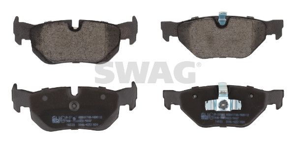 Levně Sada brzdových destiček, kotoučová brzda SWAG 20 91 6533