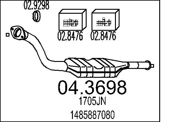 Katalizator MTS 04.3698