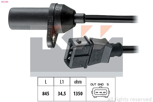 Levně Generátor impulsů, klikový hřídel KW 453 381