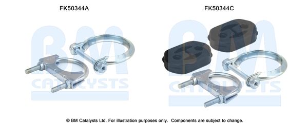 Zestaw montażowy, rura wydechowa BM CATALYSTS FK50344