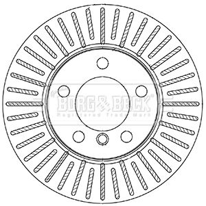 Tarcza hamulcowa BORG & BECK BBD5337