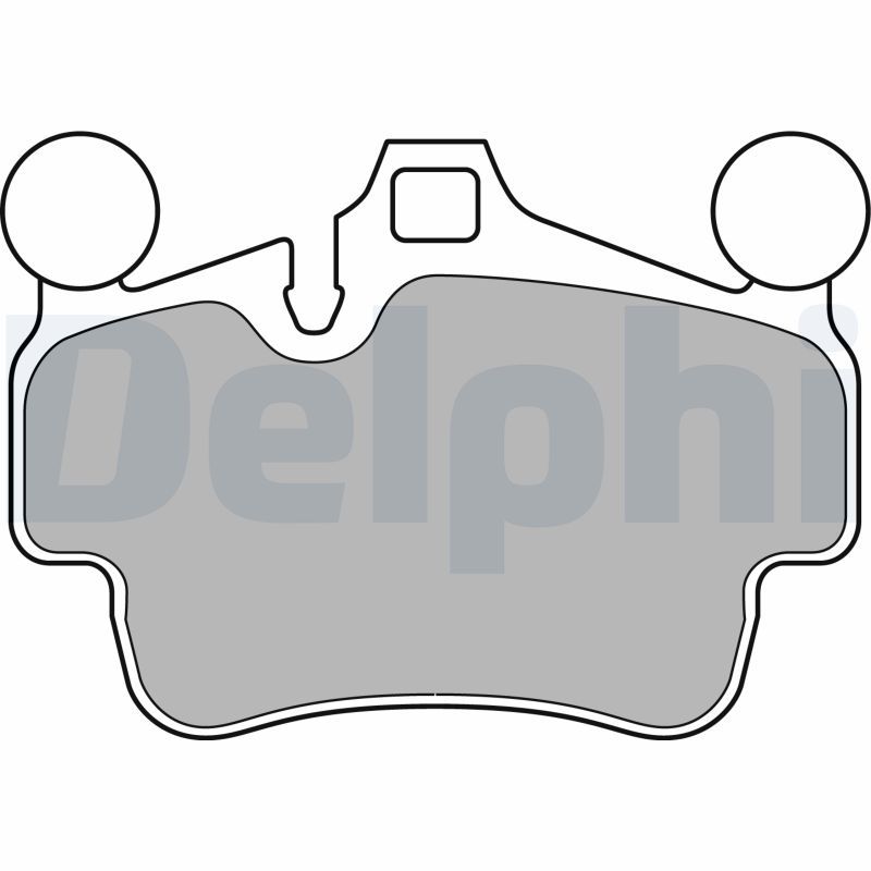 Zestaw klocków hamulcowych, hamulce tarczowe DELPHI LP2236