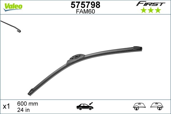 Pióro wycieraczki VALEO 575798