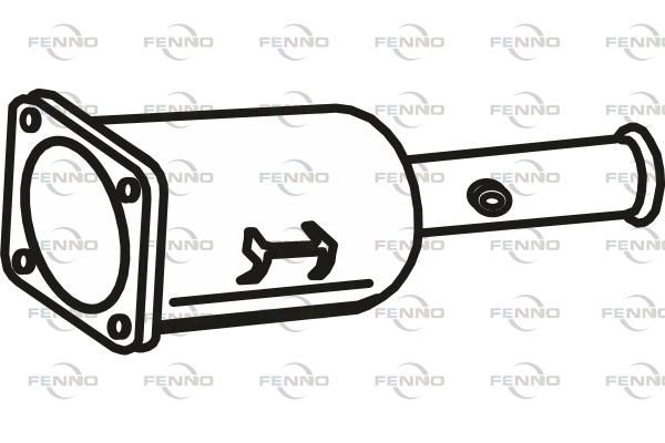 Filtr sadzy / filtr cząstek stałych, układ wydechowy FENNO P9919DPF