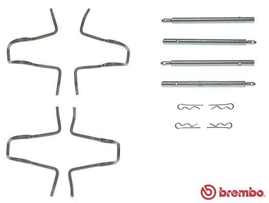 Zestaw akcesoriów, klocki hamulcowe BREMBO A 02 280