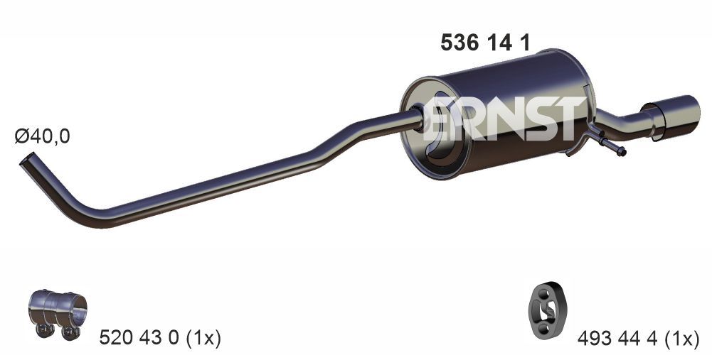 Tłumik końcowy ERNST 536141