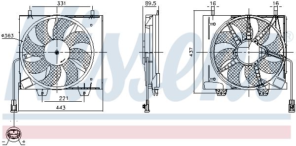 Ventilateur, refroidissement du moteur
