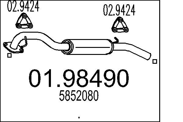 Tłumik końcowy MTS 01.98490