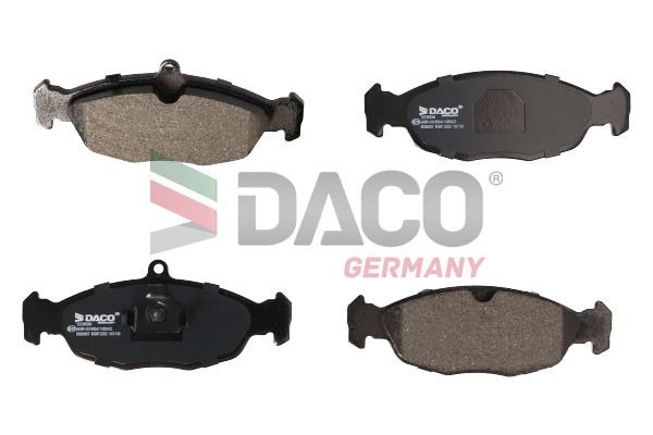 Zestaw klocków hamulcowych, hamulce tarczowe DACO GERMANY 323609