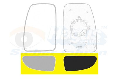 Szkło lusterka, lusterko zewnętrzne VAN WEZEL 3799833