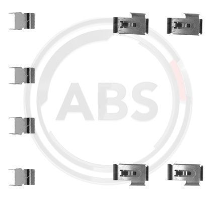 Zestaw akcesoriów, klocki hamulcowe A.B.S. 1198Q